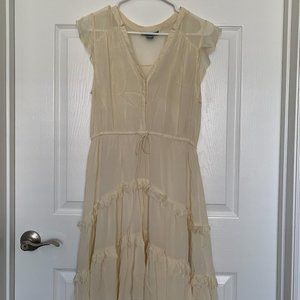 Cream/Beige Anthropologie Dress